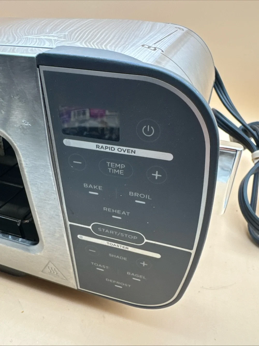 Ninja Long Slot Toaster in Brushed Steel with Black Accents